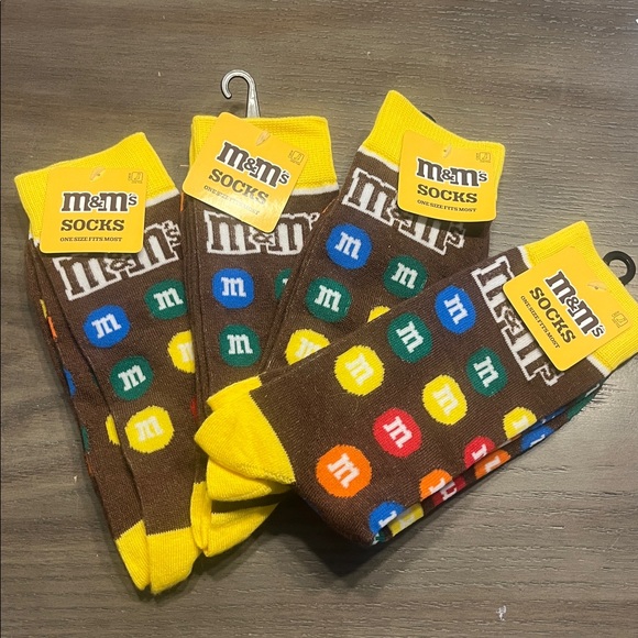 M&M'S Accessories - NEW M&M’s Crew Socks x FOUR PAIRS!